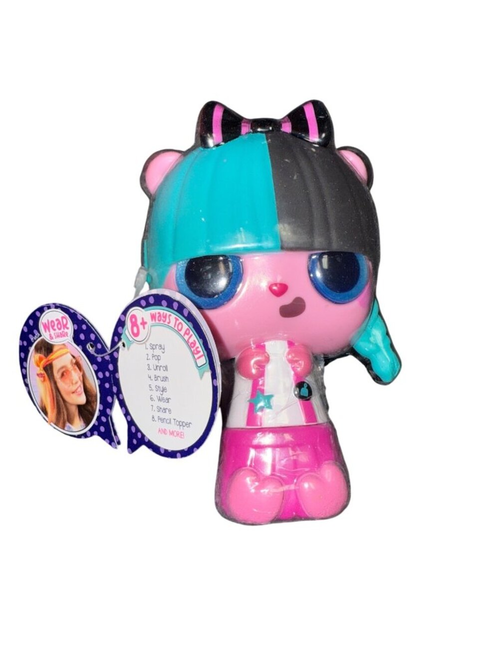 Pop Pop Hair Surprise 3-In-1 Pop Pets With Colorful Hair Accessories Play & Styl